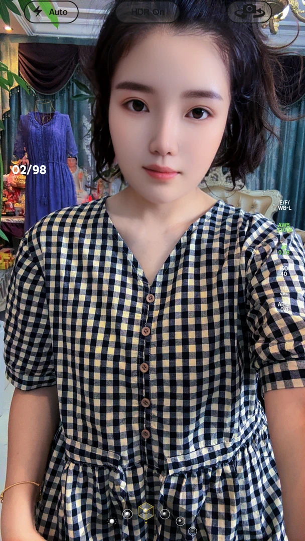 不汐暮然2025夏季88026.衣长100经典格子减龄遮肉显瘦连衣裙