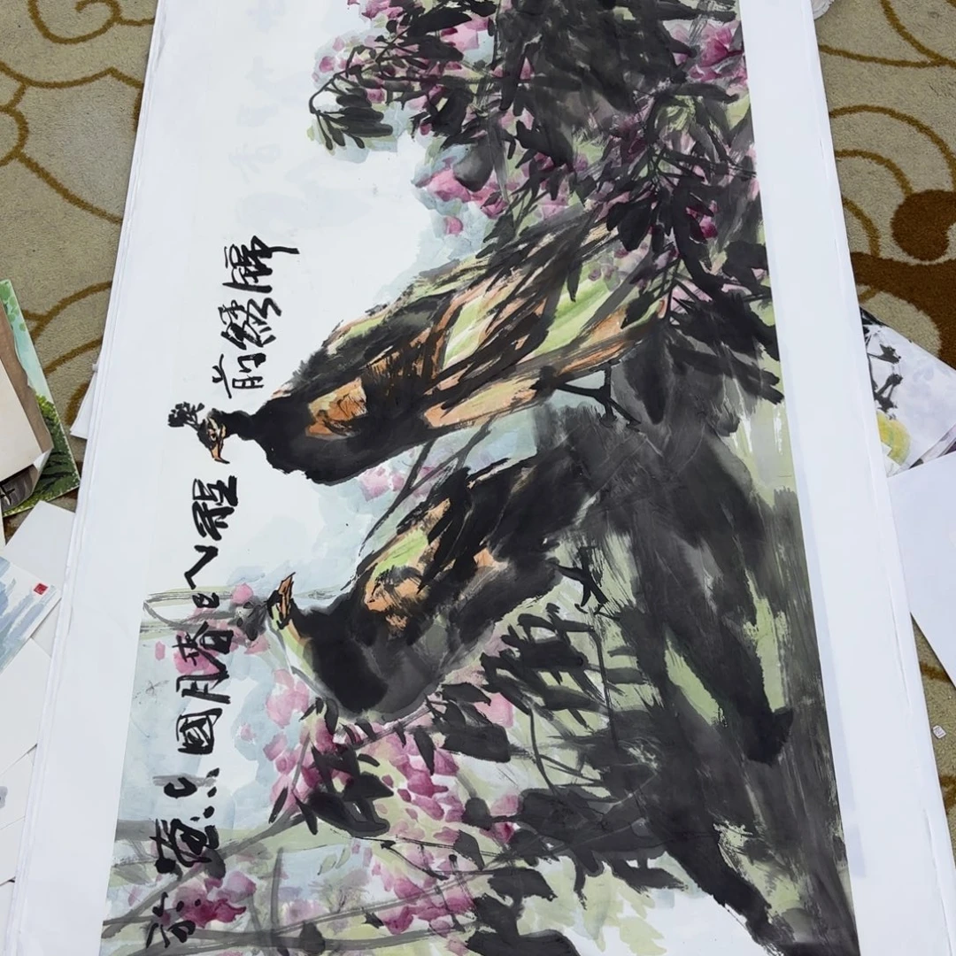 我***素国画李欣主播李欣主播