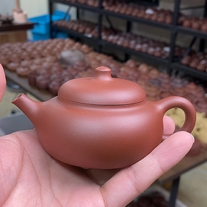 茶杯紫砂小柿圆中槽青