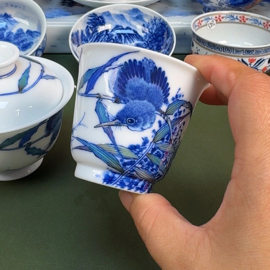 陶景德镇纯手绘茶具圆圆254