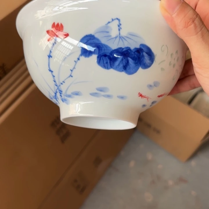 青瓷景德镇陶瓷面碗两只