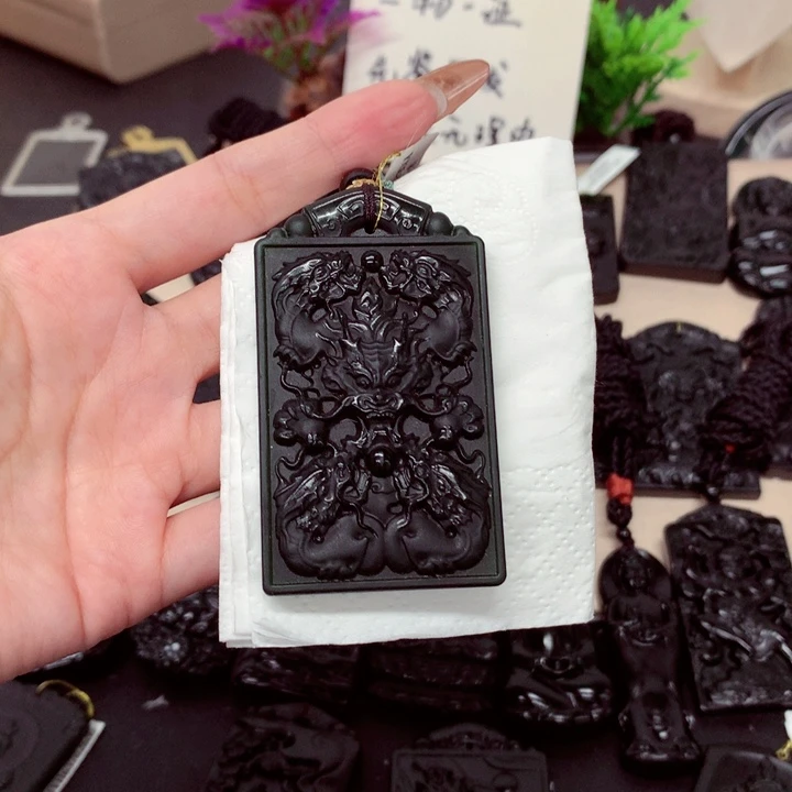诗**方天然a货钢琴黑挂件