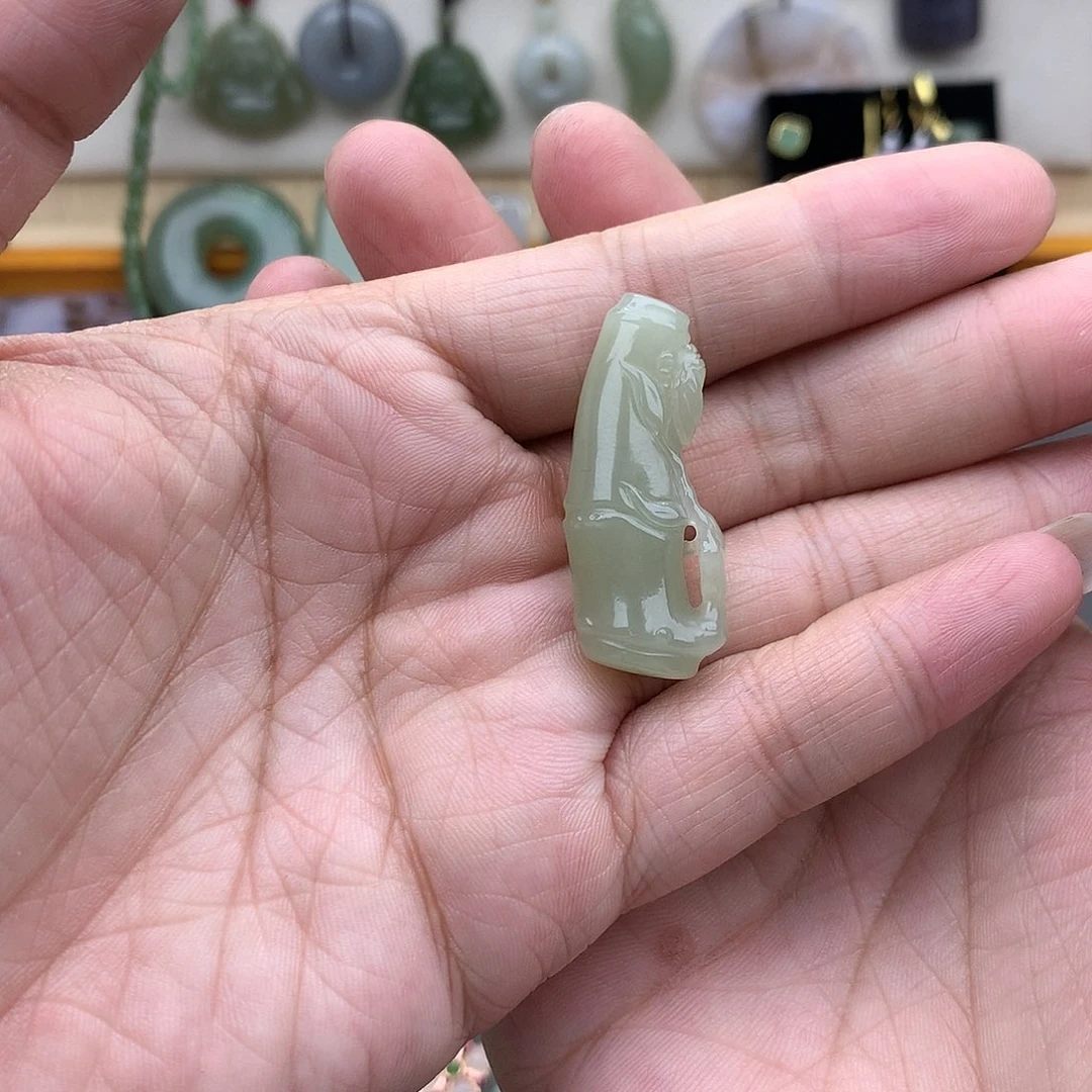 和田玉吊坠(不含链)未镶嵌