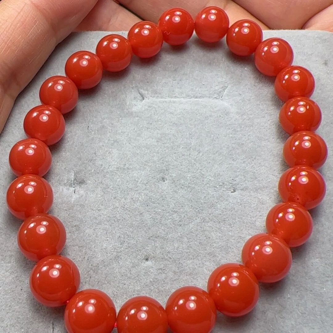 南红玛瑙手串未镶嵌
