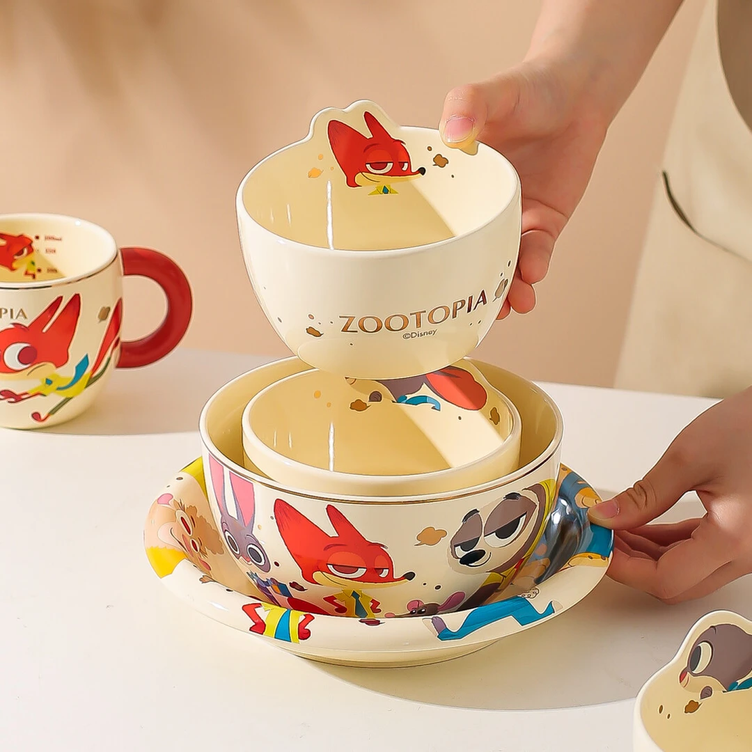 川岛屋疯狂动物城餐具饭碗家用2025新款面碗儿童碗个人专用