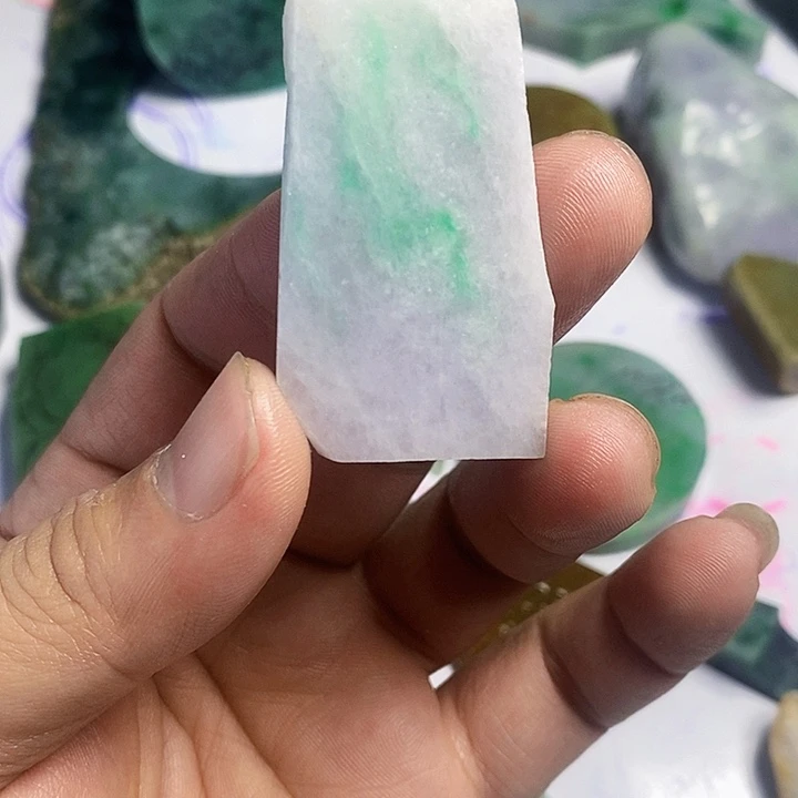 翡翠散珠天然翡翠A货挂件