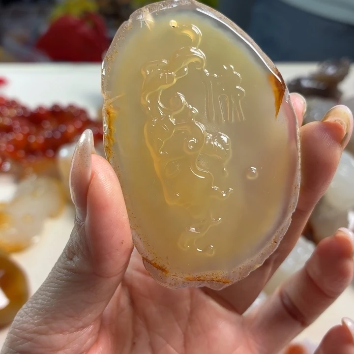 玛瑙/玉髓未镶嵌吊坠(不含链)