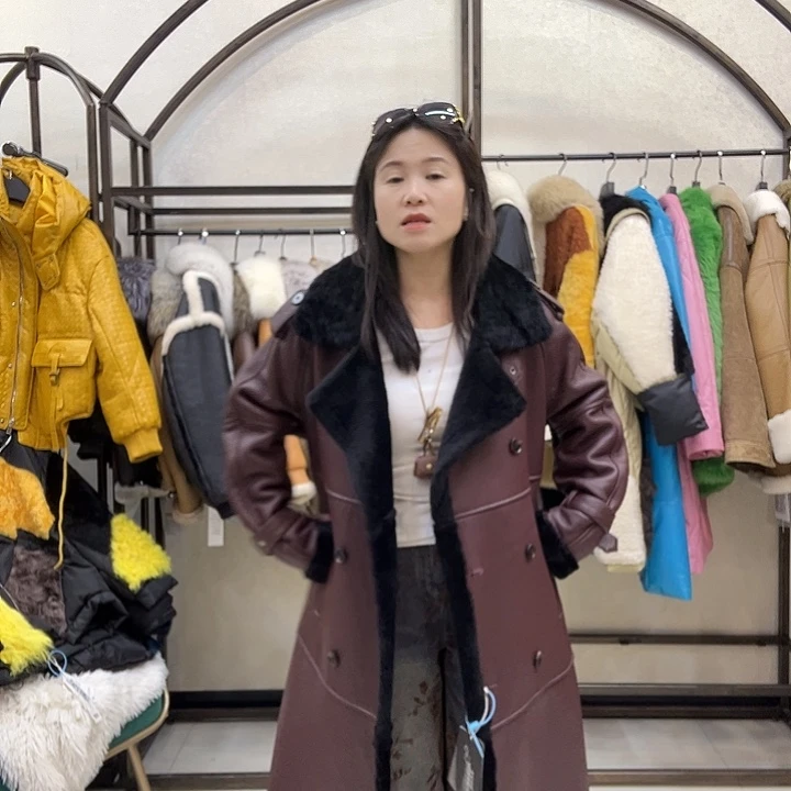 珍***惜真皮皮衣皮毛一体