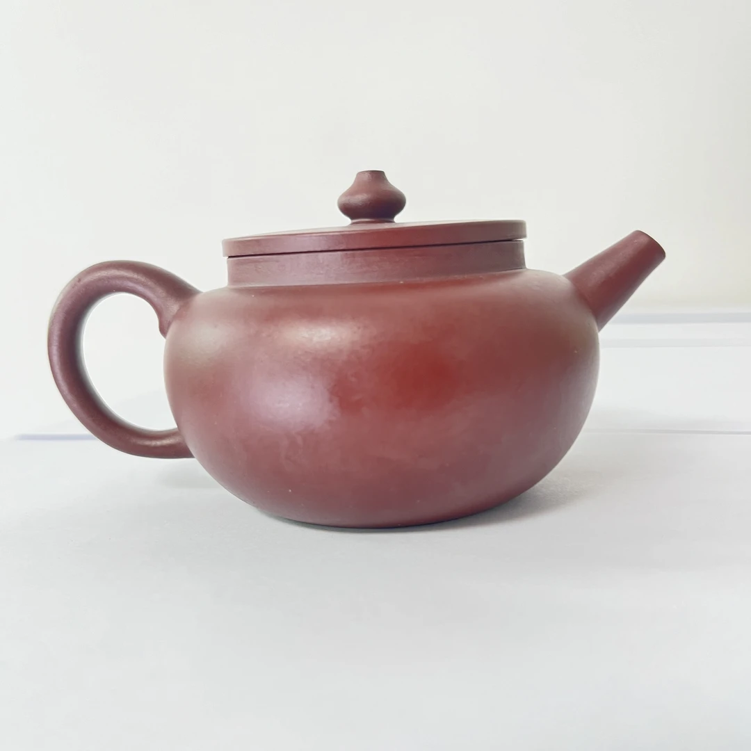 【精品紫砂】-lot006-扁珠-紫泥-150cc-王玉军