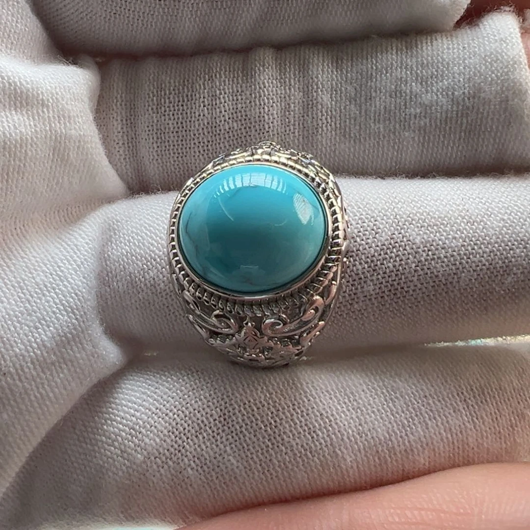 绿松石银S925镶嵌配饰