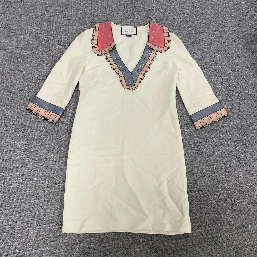 99新 GUCCI/古驰 Gucci 古驰 秀款连衣裙36码