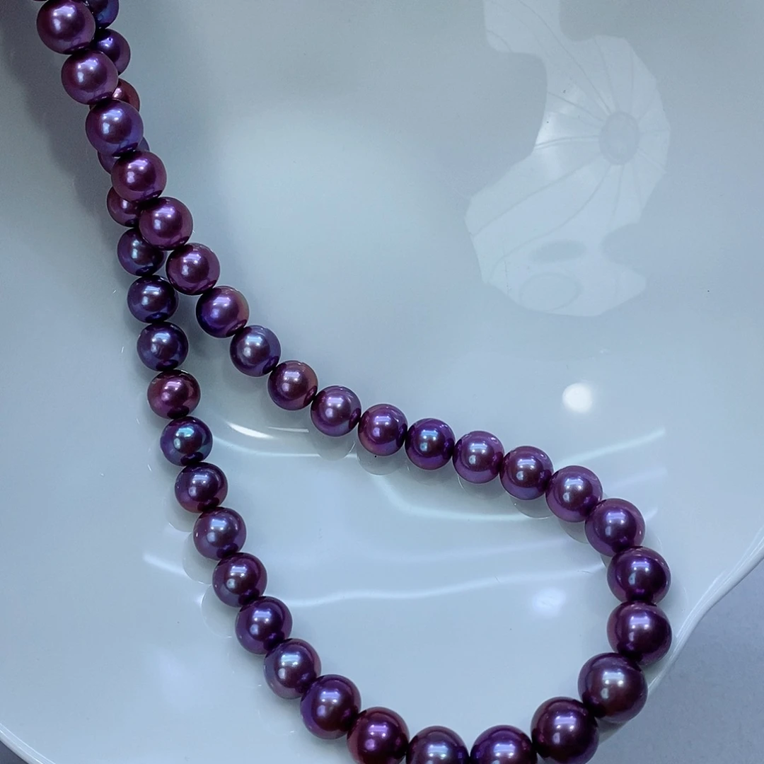 淡水珍珠颈饰银S925镶嵌