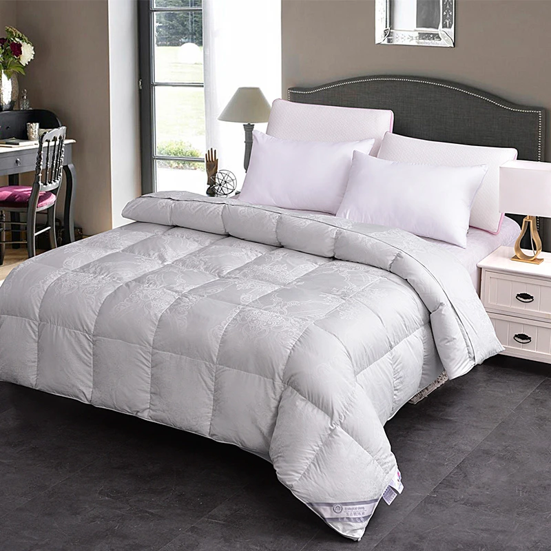 定做羽绒被95白鹅绒春秋被芯直播现充鹅吊绒家用加厚保暖冬季被子