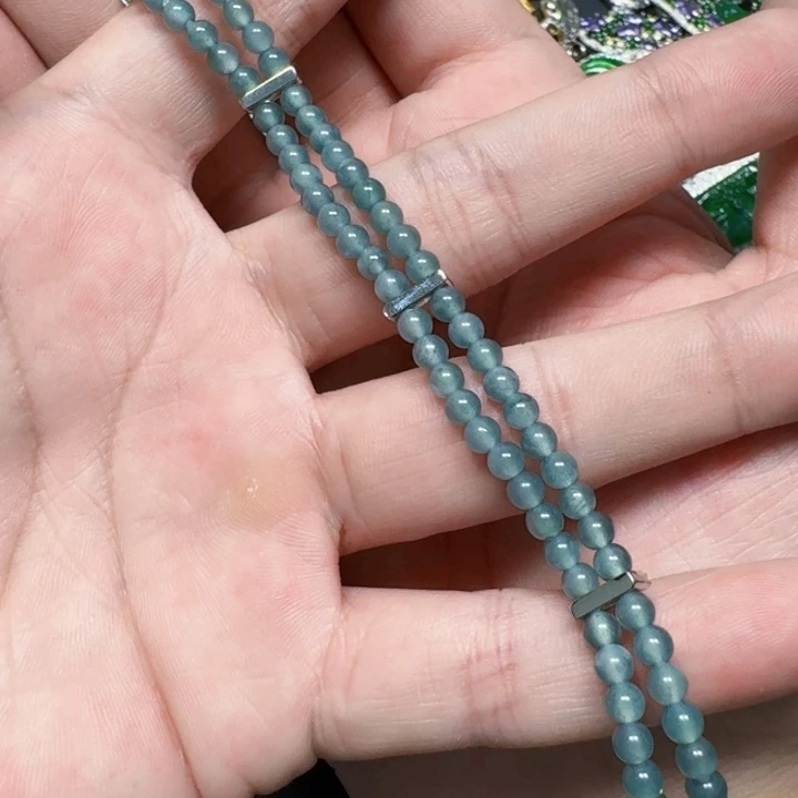 翡翠未镶嵌颈饰天然A货翡翠放漏
