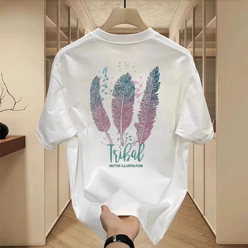 海外订单尾货~剪标撤回外贸宽松圆领印花上衣纯棉短袖T恤男女夏季