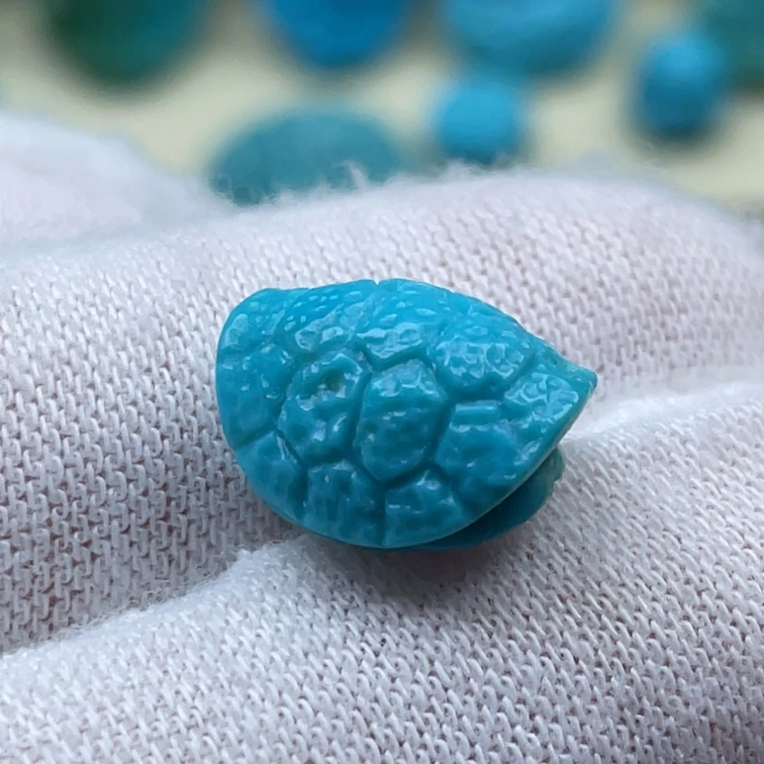 未镶嵌绿松石珠宝奇石卡11-13-8