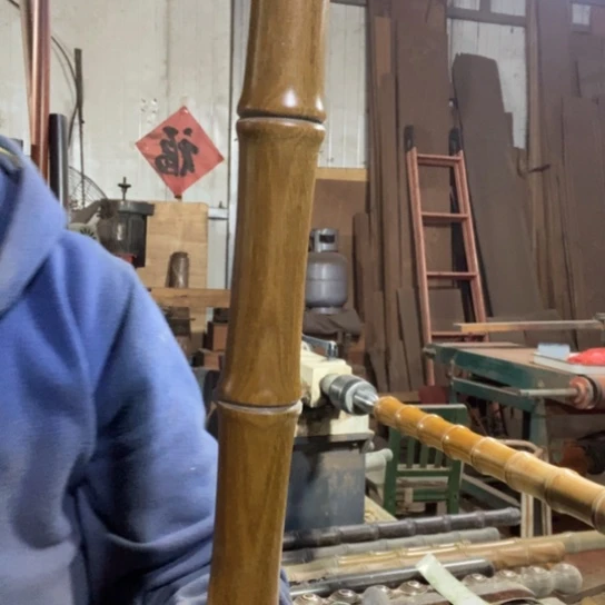 金***子绿檀竹节127x3.1微瑕