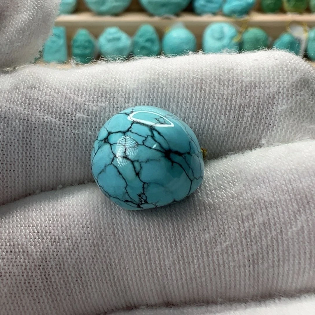 未镶嵌绿松石随形12.8mm