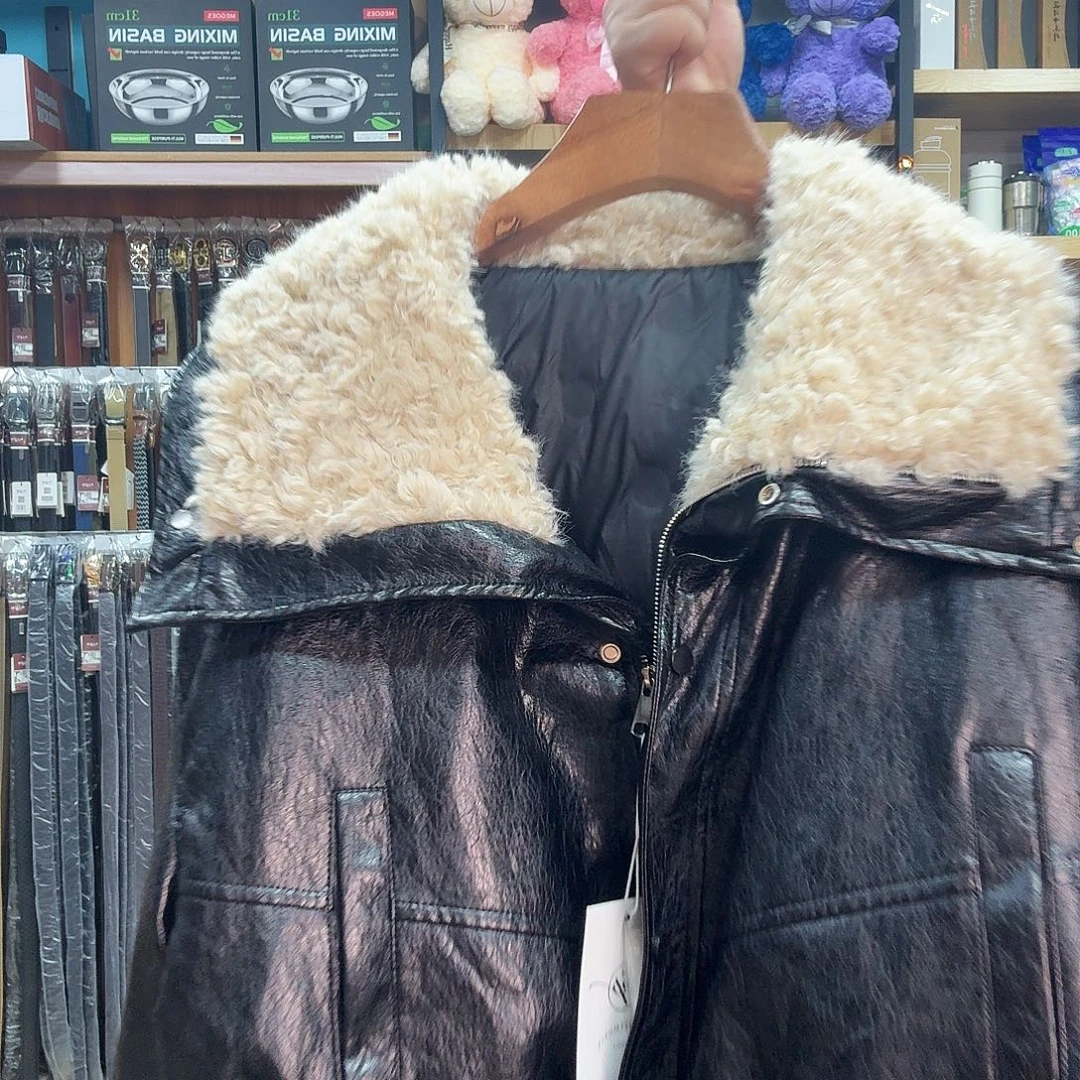 女士黑色150斤毛领