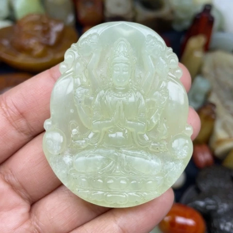 蛇纹石玉未镶嵌颈饰89