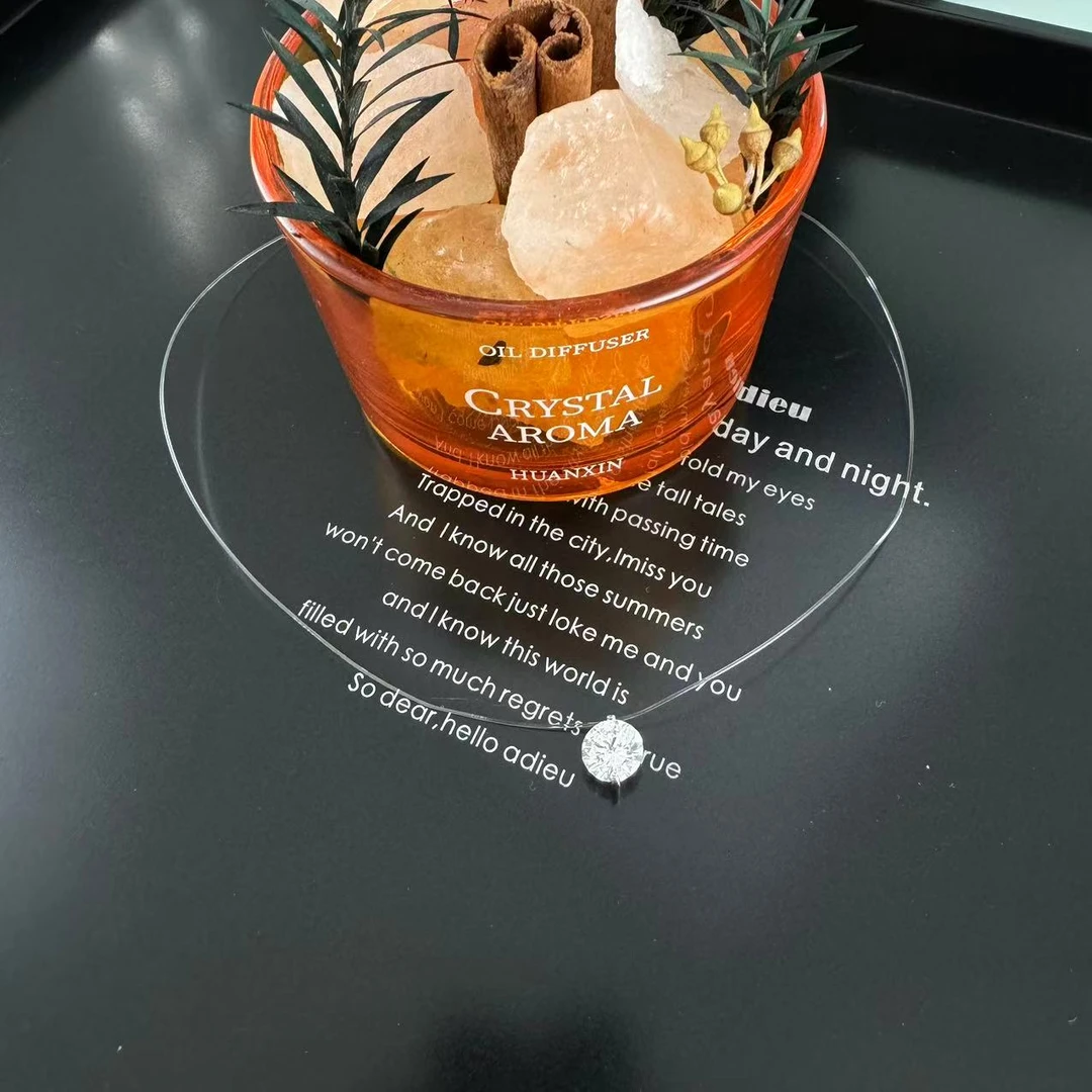 韩系明星同款人人鱼线钻项链XLa973