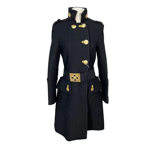 妃鱼/范思哲/丝缎、羊毛、亮片/大衣/95新/马一三零