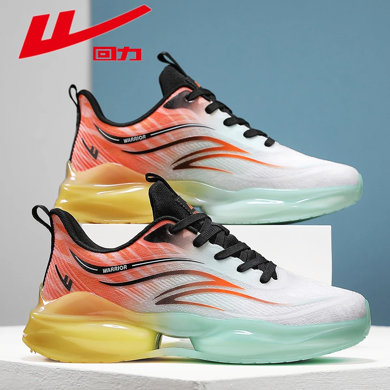 回力专业跑步鞋男款秋季透气男鞋子爆款2025新款潮流网面老爹鞋