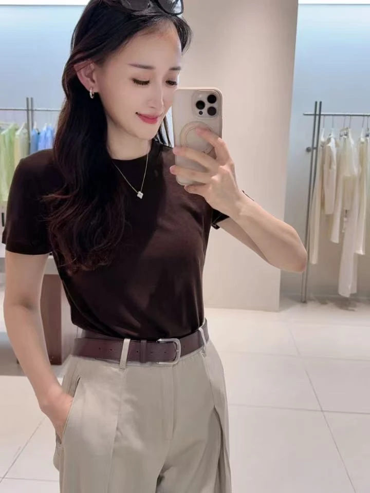 T恤-HT36001C显瘦百搭圆领短袖