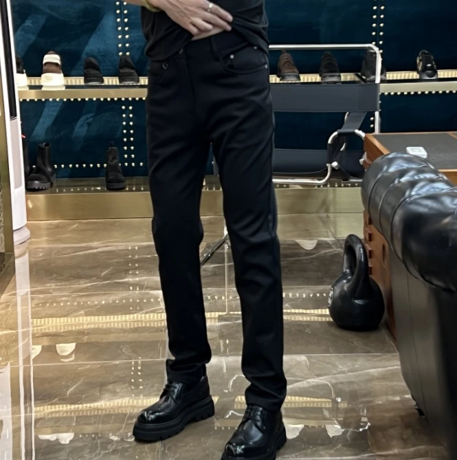6365秋季男士P家同步款修身型小直筒高弹休闲裤