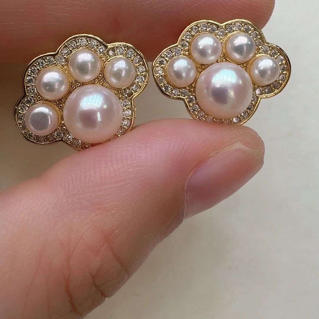 耳饰未镶嵌淡水珍珠