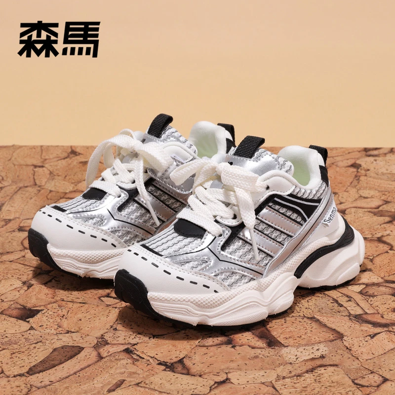 森马儿童运动鞋春季新款时尚轻便女童跑步鞋百搭潮款男童鞋子