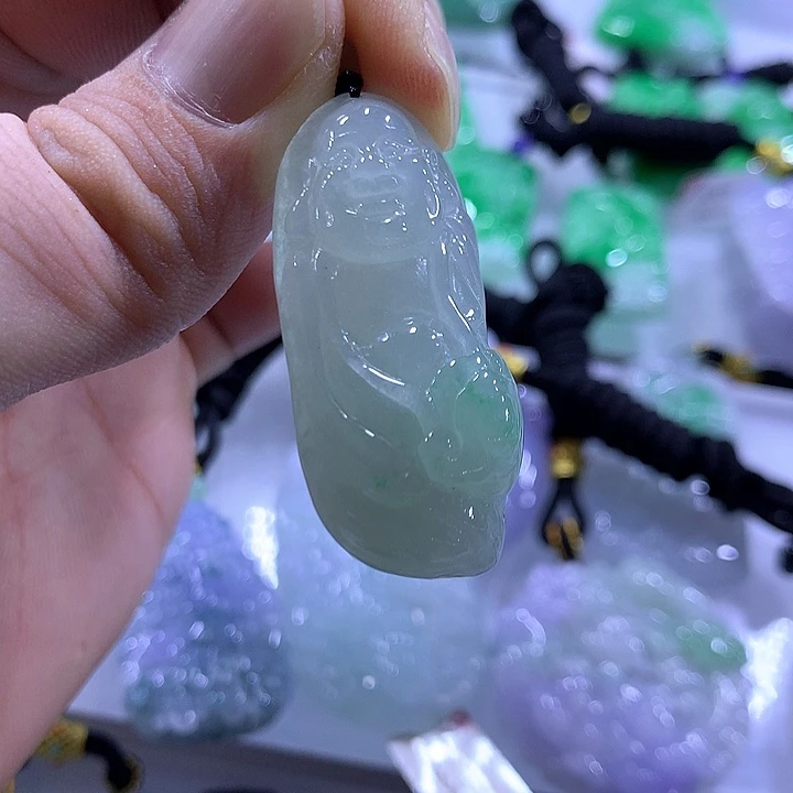翡翠未镶嵌颈饰天然翡翠A货吊坠