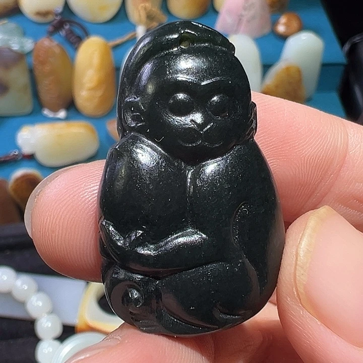 和田玉未镶嵌吊坠(不含链)