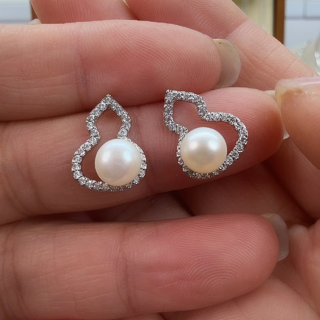 耳饰未镶嵌淡水珍珠