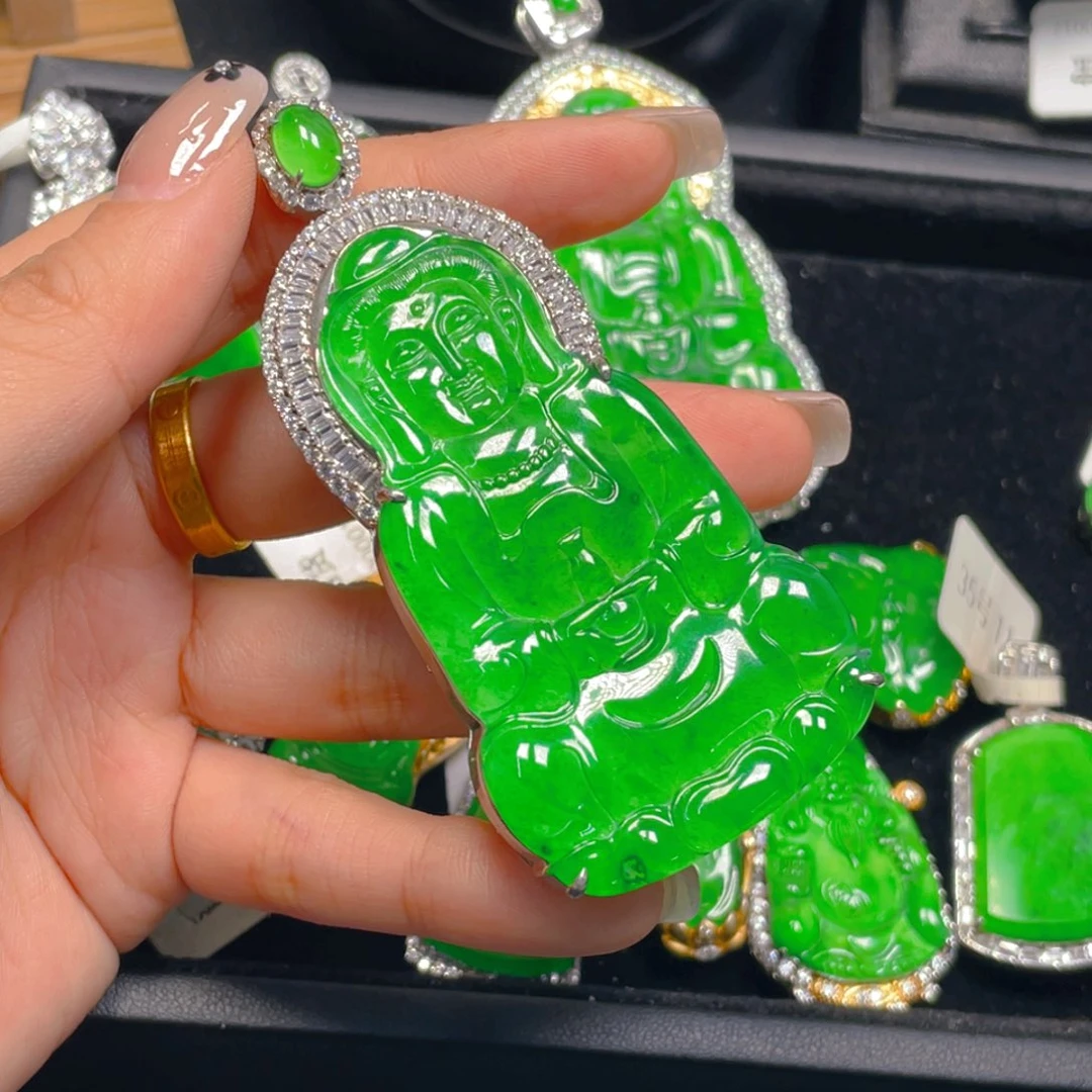 翡翠未镶嵌吊坠(不含链)