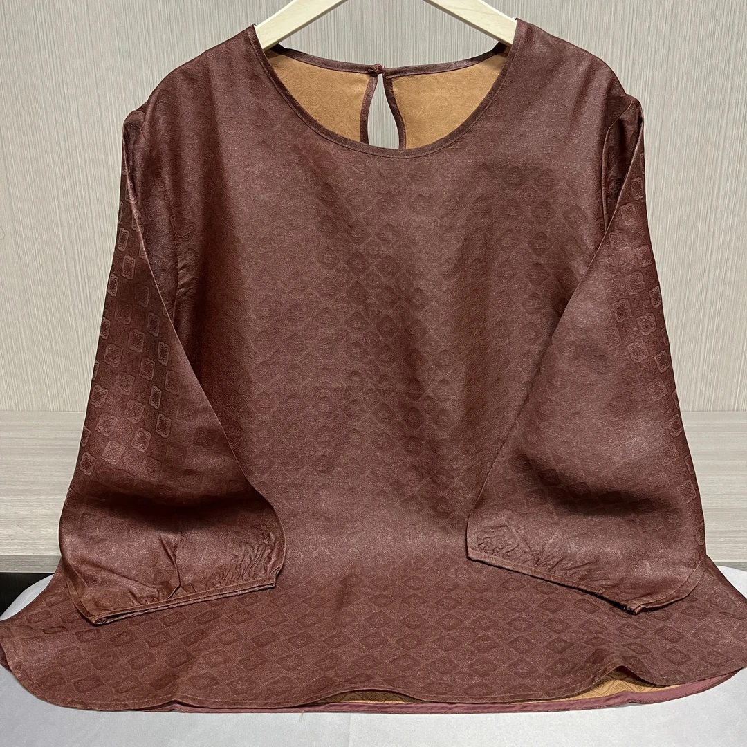 【红云纱】新款重磅油皮老料龟裂纹百搭上衣