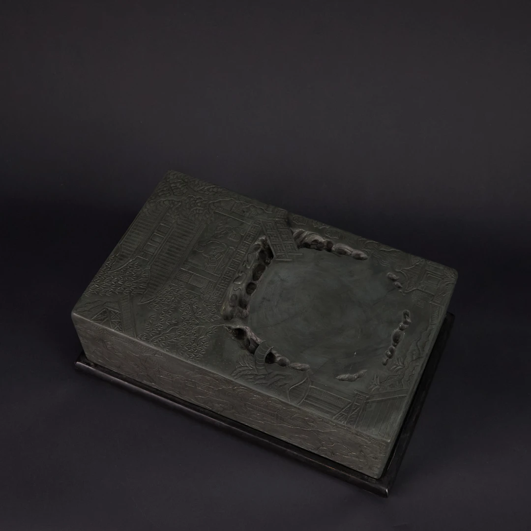 LOT010225 20世纪 何其仁作款诗文兰亭序大洮河砚