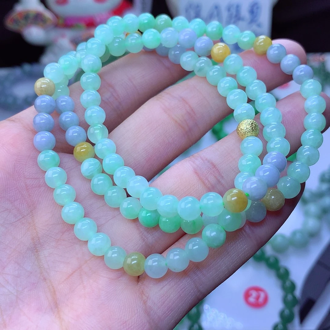 翡翠毛衣链未镶嵌