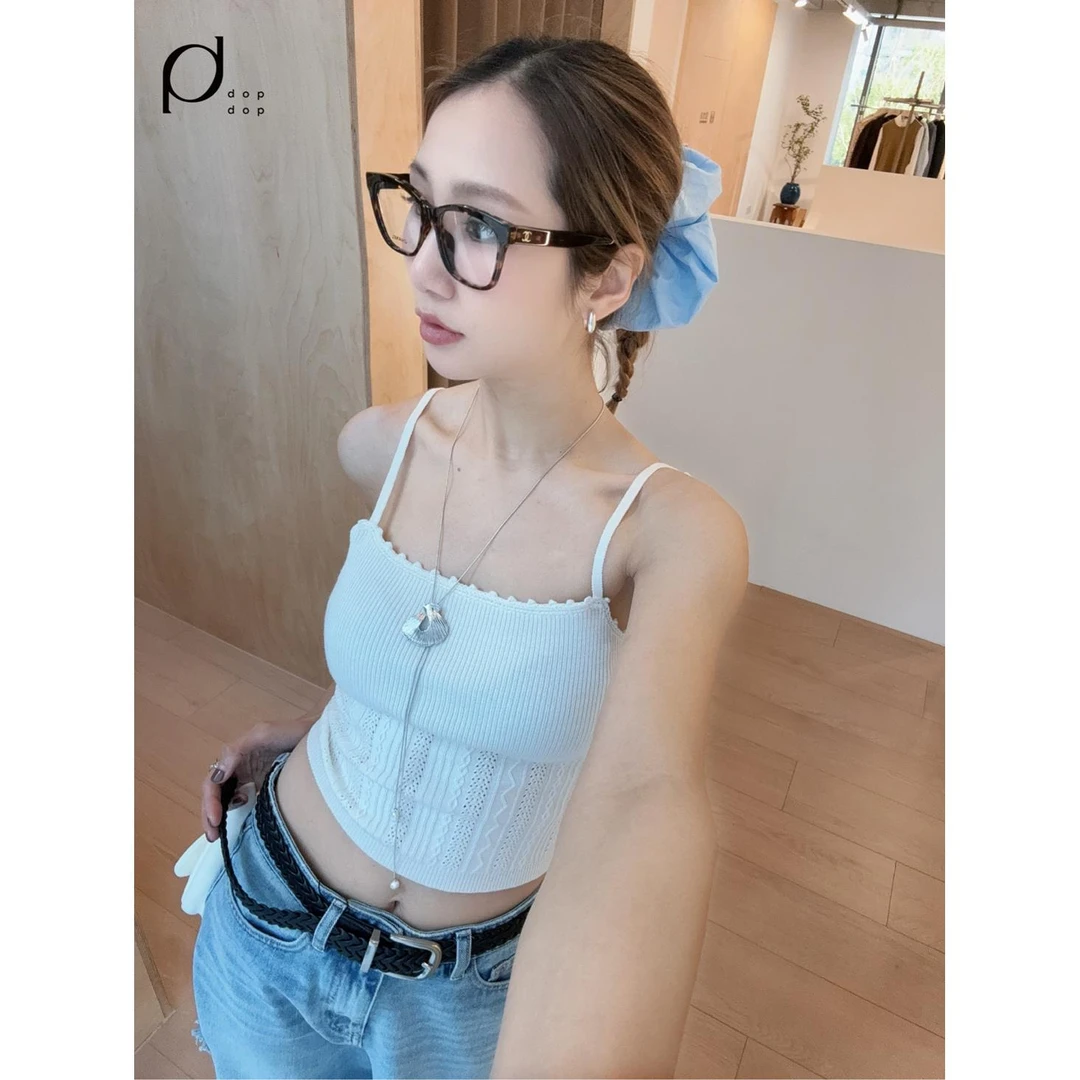 Seriase2025春绞花针织百搭背心吊带女799dopdop买手店