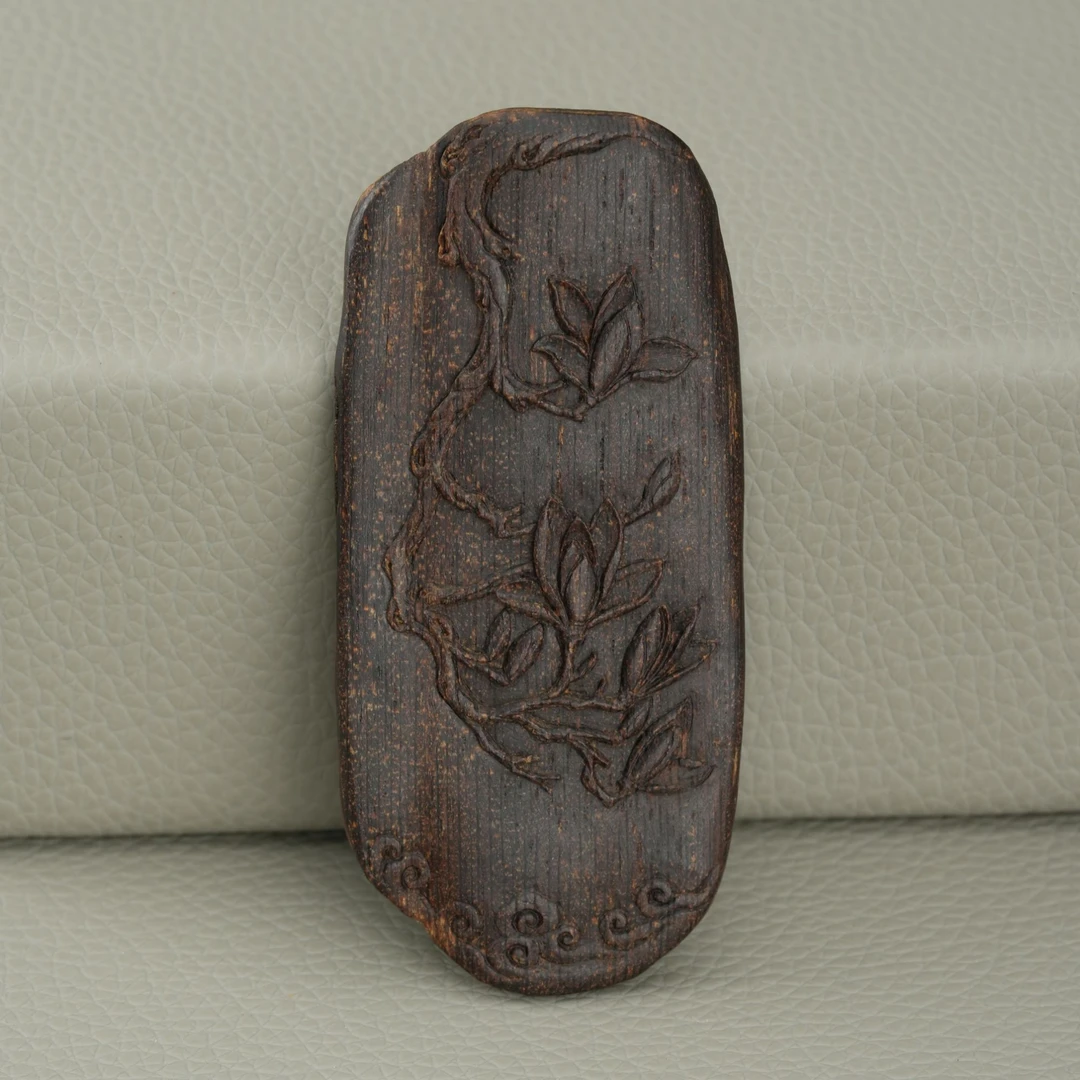 【沉水】玉兰花手工雕刻件