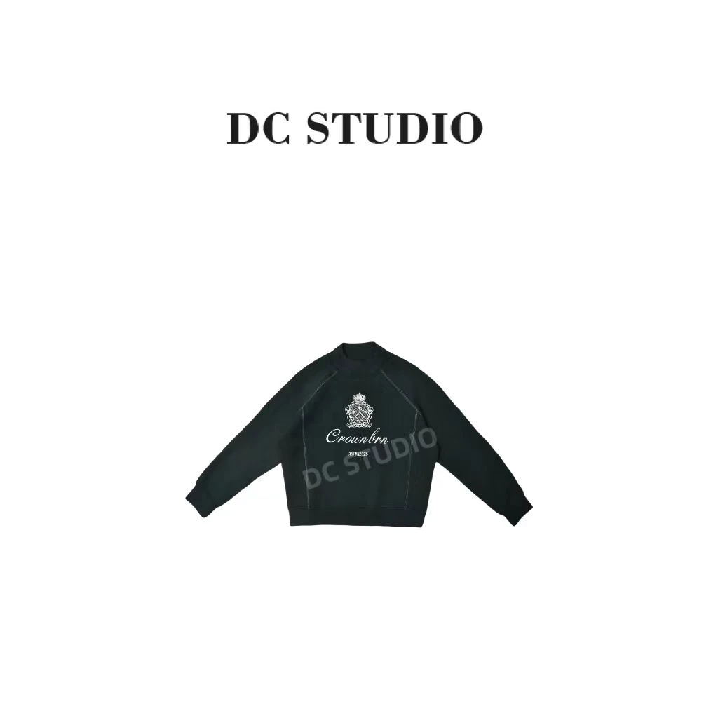 DC STUDIO【聚宝瓶】2024新款时尚休闲百搭复古潮流美式长袖卫衣