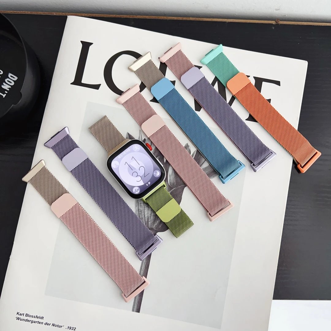 适用小米8/9pro红米米兰尼斯磁吸表带适用多款舒适金属设计watch5