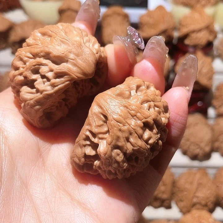 文玩核桃把件蛇头43尺