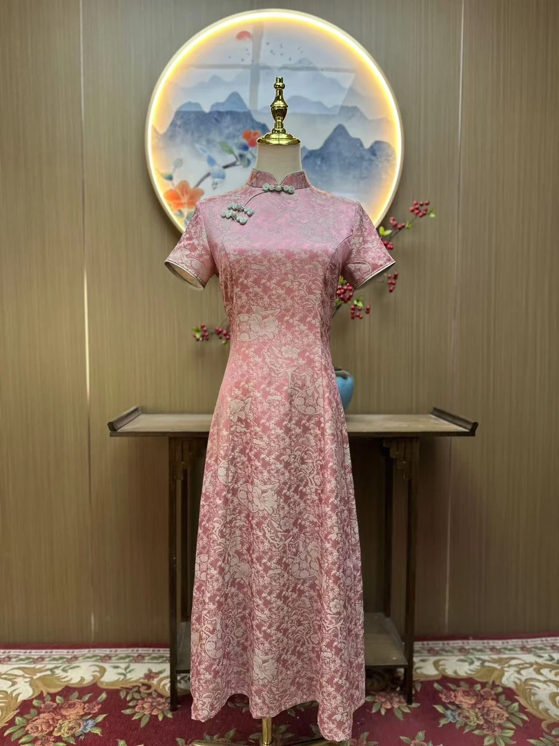 画卷 日常福禄扣气质文艺国风优雅长款改良奥黛