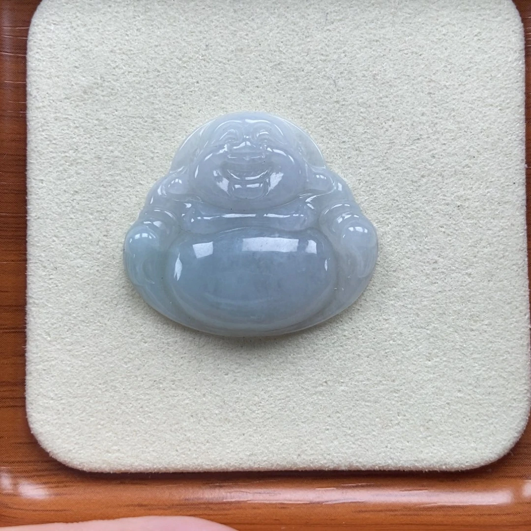 颈饰未镶嵌翡翠佛公吊坠