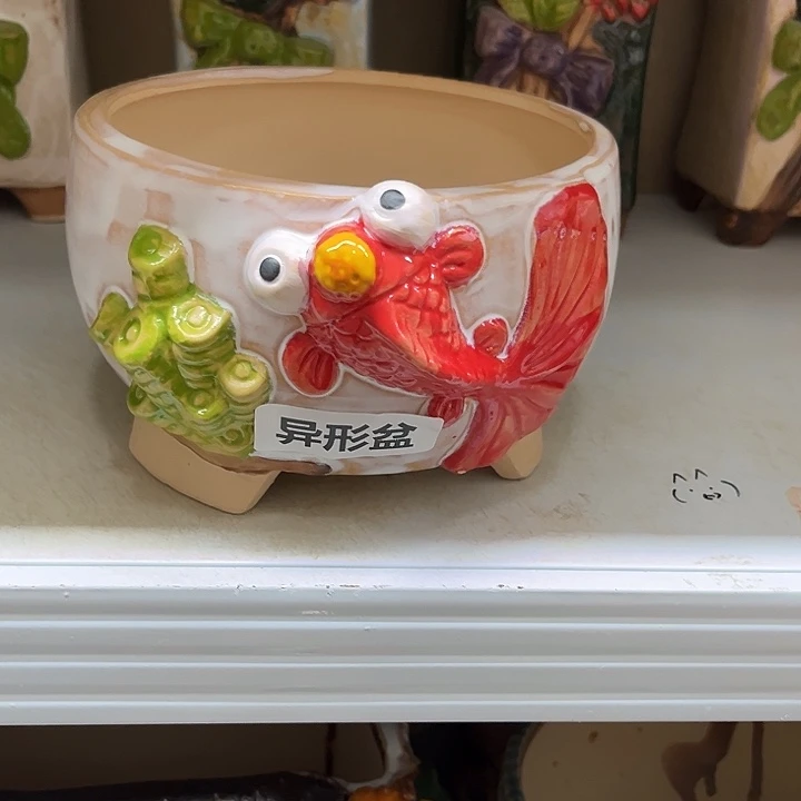 紫砂花盆粗陶材质多肉花盆