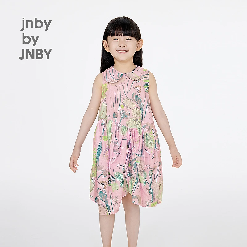 新款江南布衣童装圆领A型无袖连衣裙25夏女童1P5G12750