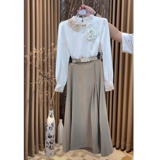 芙娜妮新款2025洋气衣服一整套气质穿搭显瘦女装套装F2432211