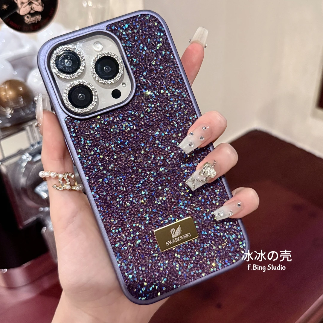 高定水钻适用苹果17pro手机壳iPhone16promax奢华高级感14/13/15