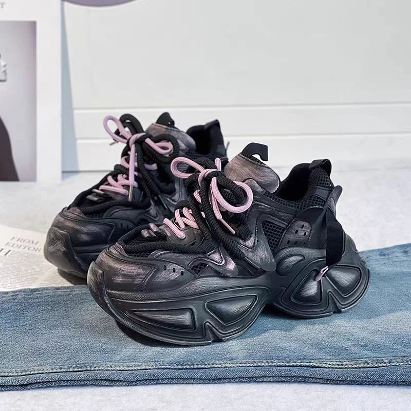 2211 休闲韩百搭时尚老爹鞋女2025新款厚底运动鞋潮流跑步鞋